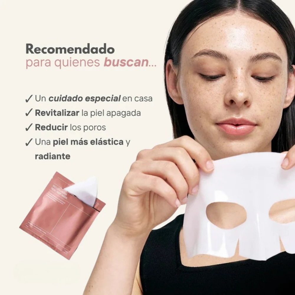 Mascarilla de Bio-Colágeno - Piel Firme y Radiante sin Esfuerzo