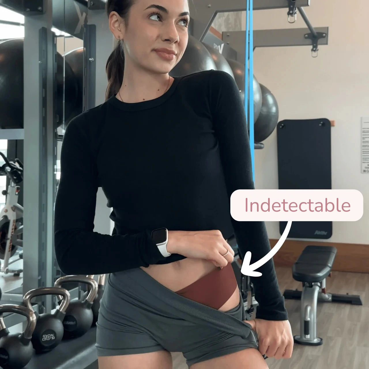Tanga Anti-Camel Toe de Tiro Alto