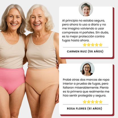 Ropa Interior Premium a Prueba de Fugas (Pack de 5)