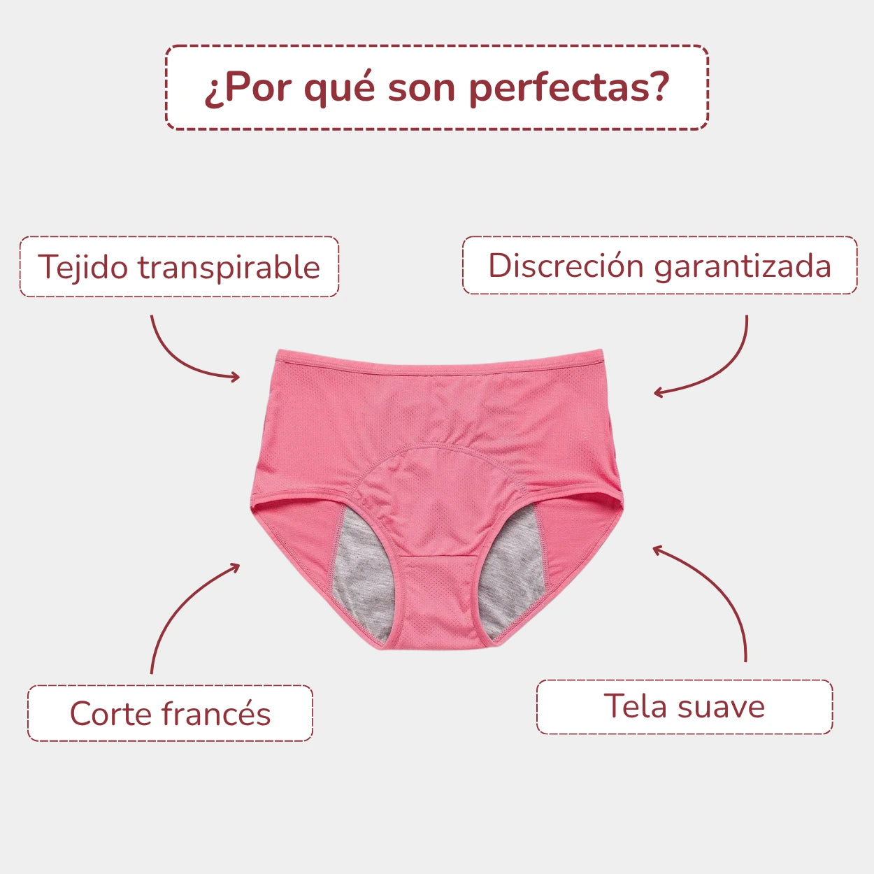 Ropa Interior Premium a Prueba de Fugas (Pack de 5)